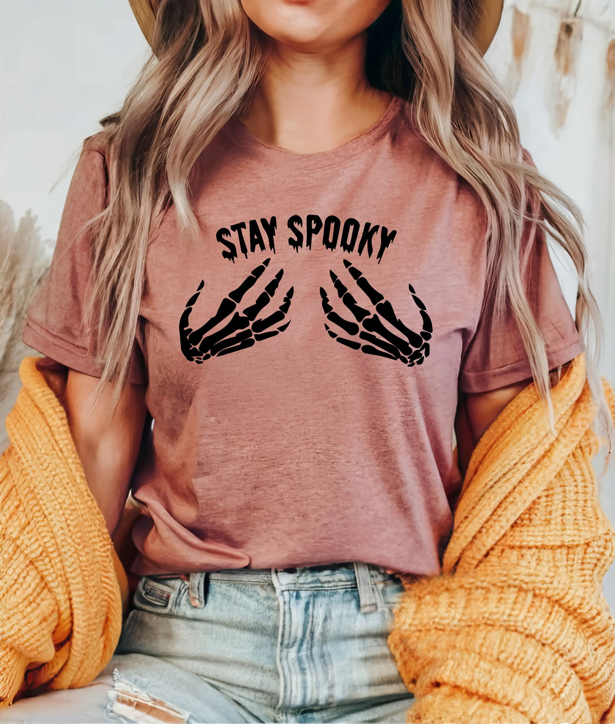 Halloween Stay Spooky Shirt, Halloween Party Shirt, Skeleton Shirt