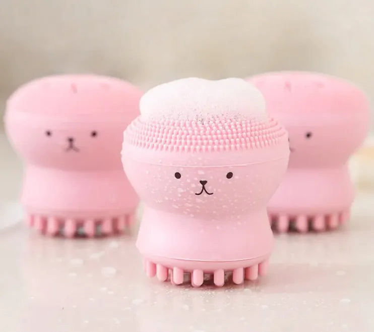 Silicone Cleansing & Exfoliating Brush – Cute & Effective Skin Care Tool